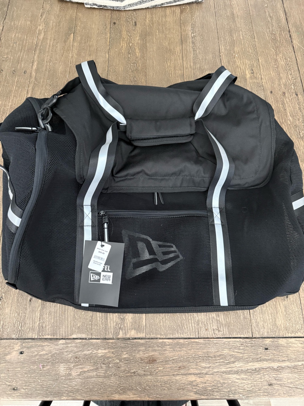 New Era Black Duffel Bag